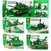 Конструктор "Военная техника" 205-216 деталей. В ассортименте, KNS1538 Конструктор "Военная техника" 205-216 деталей. В ассортименте, KNS1538