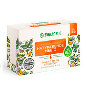  Мыло туалетное SYNERGETIC масло мяты и апельсин гипоаллерг. 90г Арт.200103 (ф24) 