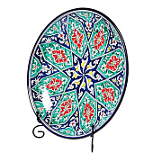 Ляган узбекский «Цветочный узор», d=31 см, синий 2741384 Ляган узбекский «Цветочный узор», d=31 см, синий 2741384