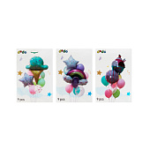 Набор воздушных шаров фольгированных Коктейльная вечеринка 9шт Набор воздушных шаров фольгированных Коктейльная вечеринка 9шт