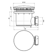 Сифон для душевого поддона WIRQUIN "Tourbillon" D90/40 черный матовый 30120734