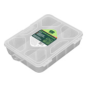 Органайзер универсальный малый 19 х 16 х 4,5 см, прозрачный матовый // Сибртех Органайзер универсальный малый 19 х 16 х 4,5 см, прозрачный матовый // Сибртех