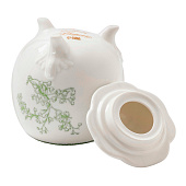 Сахарница WY Bloomware, 300 мл, фарфор, зелёная, белая, 10791192 Сахарница WY Bloomware, 300 мл, фарфор, зелёная, белая, 10791192