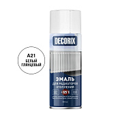  Краска аэрозольная для радиаторов белая глянцевая DECORIX 520 мл 