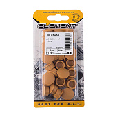Заглушки декорат.14мм бук (30 шт) "Element"
