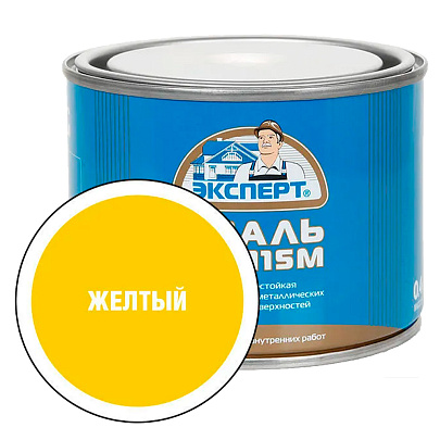  Эмаль ПФ-115 глянц желтая RAL 1021  Эксперт0,4кг 