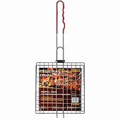  Решетка-гриль Diolex мелкая 23х22 см с силиконовой ручкой DX-G0004 