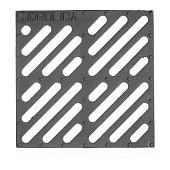 Решетка водоприемная Gidrolica Point чугунная щелевая, кл. С250 285x285x21мм Решетка водоприемная Gidrolica Point чугунная щелевая, кл. С250 285x285x21мм