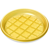  Тарелка одноразовая ФОПОС 10шт d205мм десертная (желтый) 