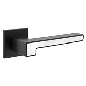 Ручка дверная Code Deco Slim H-30120-A-BLM/W черный матовый/белый Ручка дверная Code Deco Slim H-30120-A-BLM/W черный матовый/белый