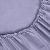 Простыня на резинке 180х200 сатин фиолетовый Простыня на резинке 180х200 сатин фиолетовый