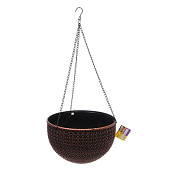 Кашпо Подвесное с поддоном 25х15, медный 351-923 Кашпо Подвесное с поддоном 25х15, медный 351-923