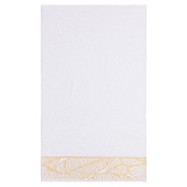  Полотенце 50х90 махровое Love Life "Leaves" белый, 100% хл, 360 гр/м2 9415375 