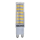 Лампа светодиодная G9 КОСМОС LED 7Вт 220В 3000K, керамика + пластик /1//100/ Лампа светодиодная G9 КОСМОС LED 7Вт 220В 3000K, керамика + пластик /1//100/