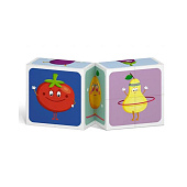 Игра развивающая Стеллар, арт. 00874, кубик трансформер, овощи и фрукты 