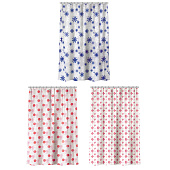  Штора для ванной Легкость 180x180 ПЕВА 3 дизайна /Цветы, ПЕВА 12 г/м2, 180x180 см, 1 дизайн 461-476 Vetta 