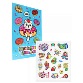  Блокнот с наклейками Позитивный, 32 л, Котик и пончики, 64-8957 