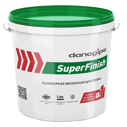  Шпатлевка готовая финишная DANOGIPS SuperFinish 18,1 кг. 
