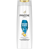 Шампунь и бальзам-ополаскиватель PANTENE Интенсивный уход 3в1 Питание и блеск 360мл Шампунь и бальзам-ополаскиватель PANTENE Интенсивный уход 3в1 Питание и блеск 360мл
