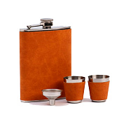 Подарочный набор Майкл 4 в 1: фляжка 240 мл, воронка, 2 рюмки 412728 Подарочный набор Майкл 4 в 1: фляжка 240 мл, воронка, 2 рюмки 412728