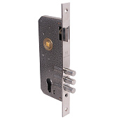 Замок врезной без ручек 9045-3RB CP без ЦМ хром Аллюр Замок врезной без ручек 9045-3RB CP без ЦМ хром Аллюр