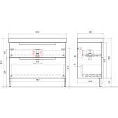 Тумба Ванкувер 100 напольная белая с раковиной Гремми 100 Т10/2н Aqwella Тумба Ванкувер 100 напольная белая с раковиной Гремми 100 Т10/2н Aqwella