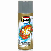 Эмаль аэрозольная алкидная глянцевая серая RAL 7001 JOBI 520мл Эмаль аэрозольная алкидная глянцевая серая RAL 7001 JOBI 520мл