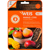  Маска для лица WEIS SuperFood Манго и семена Чиа 23г 
