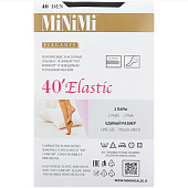  Гольфы MINIMI Elastic 40 Lycra Nero, 2 пары, размер 0 