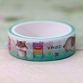 Декоративный скотч Hamster, cake, 15 мм, 601E-02 Декоративный скотч Hamster, cake, 15 мм, 601E-02
