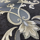 Обои 1.06х10м Виктория арт. 4250-9 Черный /МОФ Обои 1.06х10м Виктория арт. 4250-9 Черный /МОФ