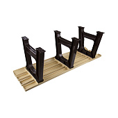 Скамейка 120х40х42см, макс.нагр. 212 кг, бежево-коричневый Скамейка 120х40х42см, макс.нагр. 212 кг, бежево-коричневый