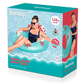 Круг Bestway для плавания Coral Bliss 107x113см, до 100кг арт.43730 Код273833 Круг Bestway для плавания Coral Bliss 107x113см, до 100кг арт.43730 Код273833