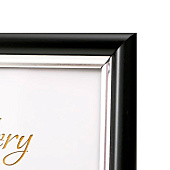 Фоторамка 10х15 пластик Мирам чёрный с серебром (пластиковый экран) 6893903 Фоторамка 10х15 пластик Мирам чёрный с серебром (пластиковый экран) 6893903