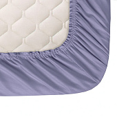 Простыня на резинке 180х200 сатин фиолетовый Простыня на резинке 180х200 сатин фиолетовый