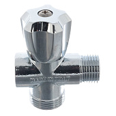 Кран вентильн 3-прох 1/2"х3/4"х1/2" ННВ