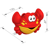 Игрушка для ванны Водная серия, крабик, 736 Игрушка для ванны Водная серия, крабик, 736