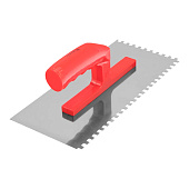  Гладилка стальная 280х130мм, пластмас. ручка, зуб 6х6мм, Matrix 