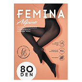  Колготки женские FEMINA NEW ALPINE 80 den с шортиками (nero, р.2) 