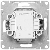Выключатель встраиваемый 1 клавиша, цвет белый, с подсветкой, EKF Эпика Выключатель встраиваемый 1 клавиша, цвет белый, с подсветкой, EKF Эпика