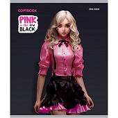  Тетрадь 48л. А5. клетка, Pink&Black, Проф-Пресс, Т48-2552 