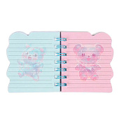 Записная книжка подарочная на гребне 80л, линия, цветной блок, обложка ПВХ 3D Мишка, 10539946 Записная книжка подарочная на гребне 80л, линия, цветной блок, обложка ПВХ 3D Мишка, 10539946