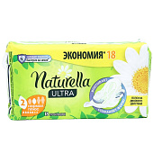  Гигиенические прокладки NATURELLA Ultra ароматиз Camomile Normal Plus Single 18шт ПрКор 