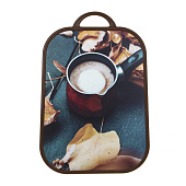 Доска разделочная "Кофе" Vetta 37x25х1,2 см полипропилен, 852-143 Доска разделочная "Кофе" Vetta 37x25х1,2 см полипропилен, 852-143