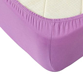 Простыня на резинке 140х200х20 цвет сирень арт.4070 Простыня на резинке 140х200х20 цвет сирень арт.4070