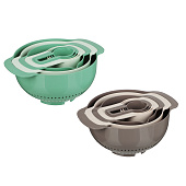 Набор кухонный 7 в 1 дуршлаг,мерные миски,ложки мерные 861-485 Набор кухонный 7 в 1 дуршлаг,мерные миски,ложки мерные 861-485