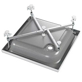 Поддон акриловый Universal S 90х90х15см/30см 70мм квадратный с каркасом с панелью МетаКам Поддон акриловый Universal S 90х90х15см/30см 70мм квадратный с каркасом с панелью МетаКам