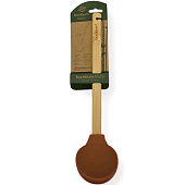 Половник силиконовый с ручкой из бамбука Molly 3655 Половник силиконовый с ручкой из бамбука Molly 3655