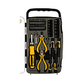 Набор STAYER "MASTER": Отвертка реверсивная с эргономичной ручкой, с насадками, в пластмассовом боксе, 41 предмет Набор STAYER "MASTER": Отвертка реверсивная с эргономичной ручкой, с насадками, в пластмассовом боксе, 41 предмет