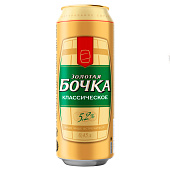 Пиво светлое пастеризованное ЗОЛОТАЯ БОЧКА (КЛАССИЧЕСКОЕ) 0,45л, 5,2% ж/б 732845001 Пиво светлое пастеризованное ЗОЛОТАЯ БОЧКА (КЛАССИЧЕСКОЕ) 0,45л, 5,2% ж/б 732845001